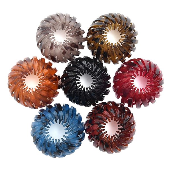 7 Pcs Bird Nest Hair Clips Hair Bun Maker Clips Non Slip Hairpins Hair Claw Clamps Vintage Ponytail Holders Hair Bun Accessories for Women Girls