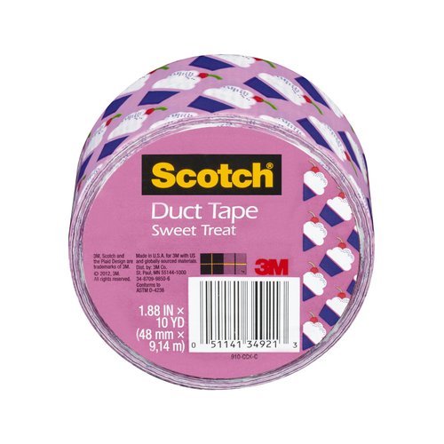 Scotch Duct Tape, Cupcakes, 1.88-Inch by 10-Yard
