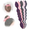 5 Pcs Rabbit Ear Hair Bun Maker Sponge Bun Shapers French Twist Hair Donut Maker Bunny Ear Hair Styling Tools Hair Donut Holders for Women