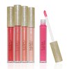Nicole Miller Embossing 5-Piece Rosy Nude Lip Gloss Set - Navy & Gold Vegan, Cruelty-Free Beauty in Clear Bottles