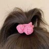 JKQBUX 5pcs Colorful Scrunchies Hair Elastics for Women Girls Hair Scrunchies with Daisy Flower Hair Rubber Bands for Thick Hair Styling Accessories