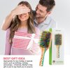 Rainbow Hair Brush for Women, Men, and Kids - Health and Massage, Everyday Brush (Small)
