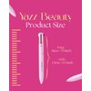 Yazz Beauty 4-in-1 Touch-Up Makeup Pen (Coral Champagne):Dark Brown Eyebrow Pencil, a Brown Mauve Lip Liner, a Black Eyeliner, and a Champagne Gold Shimmer Highlighter – Ideal for Travel