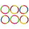 Zugar Land Colorful Rainbow Stretchy Rubber Bracelets (12 Pack) 8" Great Kids and Adults. Perfect for Party Favors, Carnival Prizes, Goodie Bags, Fundraisers, Giveaways, etc. (12)