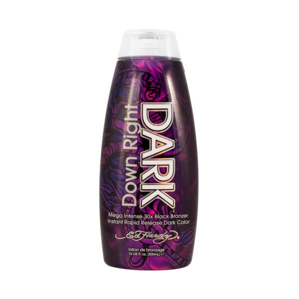 Ed Hardy UV Bed Tanning Lotion Fast Acting 30x Bronzer DOWN RIGHT DARK 10 Oz by Ed Hardy