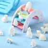 20 Pieces Polar Bear Animal Toy Figurines Set Includes Baby Bears 3D Model Educational Toys Bear Cake Toppers Christmas Birthday Gift for Boys and Girls Cake Decoration Craft Home Decoration