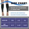 Keskale 2 Pairs Calf Compression Sleeves for Men & Women (20-30 mmHg), Leg compression Sleeve Footless Compression Socks for Running, Varicose Veins & Shin Splint Relief, Black/Gray, S/M