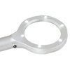 Magnifying Glass with LED Light, Lightweight Handheld Lighted 4X Magnifier (Silver) by Stalwart