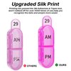 Daviky Monthly AM/PM Pill Organizer - 30 Day, 2 Times a Day Pill Box to Hold Vitamins, Supplements and Medications