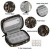 Pill Case Pill Travel Organizer 7 Day Weekly Medicine Pill Box Ethnic Leaves Small Cute Compact Size Vitamin Container Pill Bottle Portable Birth Control Pill Holder Bag with Zipper