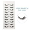 Lashes Natural Look Cat Eye Lashes Soft and Comfortable Strip Lashes Short Natural Eyelashes by Lapluied (False Lashes A6)