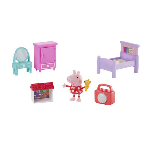 Peppa Pig Peppa's Adventures Bedtime with Peppa Accessory Set Preschool Toy, Figure and 5 Accessories, for Ages 3 and up
