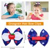 Back to School Hair Bows, Beleki 2PCS School Apple Hair Clip Grosgrain Hair Bows Fully Lined Alligator Clips First Day of School Hair Accessories for Classroom Girls Students