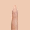 KISS Bare but Better Press On Nails, Nail glue included, 'Nude Drama', Nude, Long Size, Coffin Shape, Includes 28 fake nails, pink gel nail glue (net wt. 2g / .7 oz.), mini file, and manicure stick.