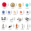 19PCS Planets Solar System Astronaut Figure Toy Children Solar Power Kit Space Exploration Spaceman Science Kit for Kids Party Birthday Gift