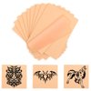 Blank Tattoo Skin Practice,Honsnks 10pcs 8x6 Inch Double Sided Fake Skin, Tattoo and Eyebrow Pattern Practice Skin,for New Tattoo Artists and Professionals