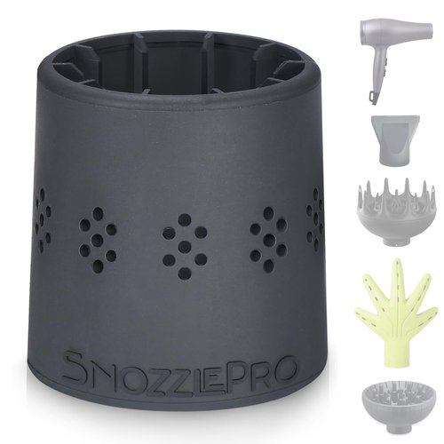 SnozzlePro Universal Hair Dryer Attachment Nozzle Adapter for Xtava Black Orchid Diffuser, Curly Hair Dryer Diffuser, Concentrator Nozzle Replacement, Fits Most Nozzle Diameters from 1.5” to 2.25”