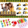 122 Pcs Construction Party Favors, Excavator Goodie Bags Stuffers -Coloring Books, Tattoo Stickers, DIY Stickers, Stampers, Cars, Crayons,Stickers & xcavate Fun with Engineering-Birthday Party Gift