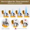 PIPITA Torch Lighter Windproof Cigar Lighter Triple Blue Flame Butane Gas Refillable Lighter Cigarette Lighter with Punch (Yellow)