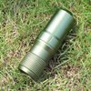 EKLOEN Waterproof EDC Capsule Tube, Portable Survival Waterproof Pill Container Outdoor Waterproof Capsule Seal Bottle Holder Case EDC Emergency Tool(Green)