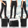 Women's Waterproof Pants Hiking Ski Snow Fish Fleece Lined Insulated Outdoor Golf Travel Pants,6080,Black,19