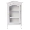 Dollhouse Furniture Display Shelf 1:12 Scale Miniature Bookshelf Cabinet Decoration Classic Wooden Storage for Mini Artificial House Accessories (White)