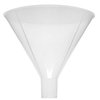 Powder Funnel, 6" (150mm) Diameter - Polypropylene Plastic - Parallel Stem - Resistant to Acids & Alkalis - Great for Laboratory, Classroom or Home Use - Eisco Labs