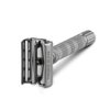 VIKINGS BLADE Adjustable Double Edge Safety Razor + Luxury Case. Smooth, Reusable, Eco-Friendly (The Emperor “Frosted Chrome”)
