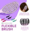 Daily Gard Detangling Brush, Dry and Wet Vented Detangler Hair Brush for Women and Men, Paddle Quick Drying Hairbrush for Wet/Dry/Curly/Thick/Long/Wavy/Damaged Hair, Purple