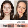 evpct 4 Colors Contour Stick Makeup Set Concealer Stick Cream Contouring Contour Palette Makeup Kit for Beginners Nose Bronzer Stick Liquid Contour Face Highlighter Makeup contorno maquillaje 01+03