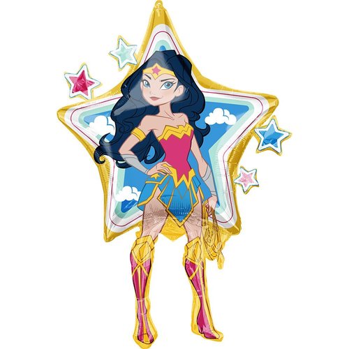 Wonder Woman Birthday Party Supplies Superhero Balloon Bouquet Decorations