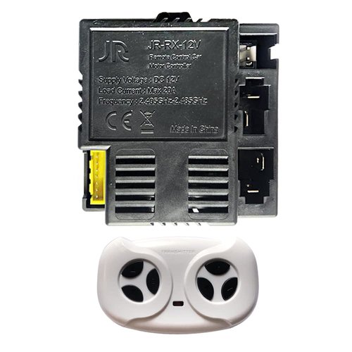 JR-RX-12V 7-Pin Socket 2.4G Bluetooth Remote Control and Control Box Receiver Kit for Power Wheel Replacement Accessories, 12V JR1630RXS Remote Control Car Motor Controller for Kids Ride On Car Parts