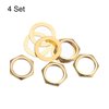 MECCANIXITY 4 Set Gold Guitar Nuts and Washers for Electric Guitar Bass