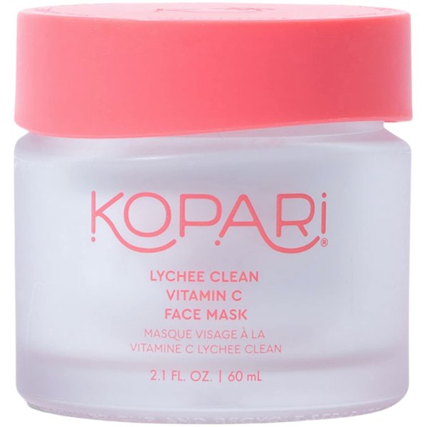 Kopari Lychee Clean Vitamin C Face Mask - Brightening and Hydrating for Dull, Dry Skin - 2.1 fl Oz