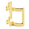 Prime-Line M 6161 2-1/4 In. Bright Brass Shower Door Handle Set (Single Pack)