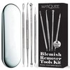 Whitehead, Blackhead Remover Tool Kit, Skin Blemish Extractor, Acne Scar Removal, Pimple Popper, Zit
