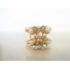 Generic Small pearl and crystal flower gold hair claw clip bridal clip bridal barrette