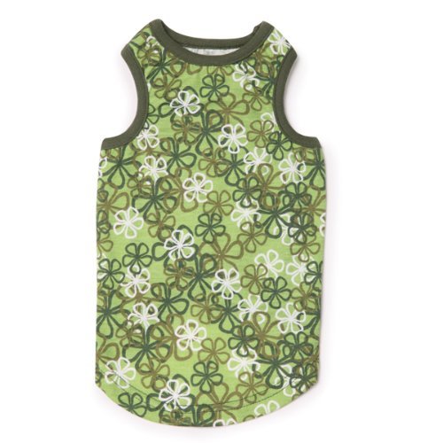 East Side Collection Cotton Carolina Dog Tank Top, Medium, 16-Inch, Green