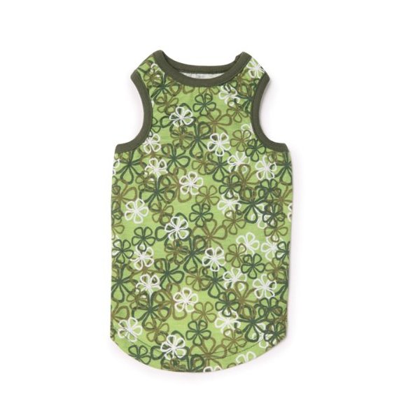 East Side Collection Cotton Carolina Dog Tank Top, Medium, 16-Inch, Green