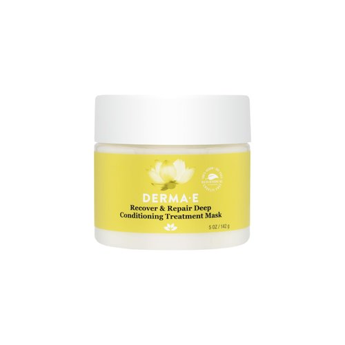 DERMA E Recover & Repair Deep Conditioning Treatment Mask - Argan Oil Hydrating Hair Mask Restores Dry, Damaged, Color Treated or Frizzy Hair, 5 Oz