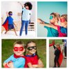 D.Q.Z Kids Superhero-Capes and Masks for Boys Girls Bulk, Children Super Hero Toys Dress Up Costume Birthday Party Favors, 3 Pack