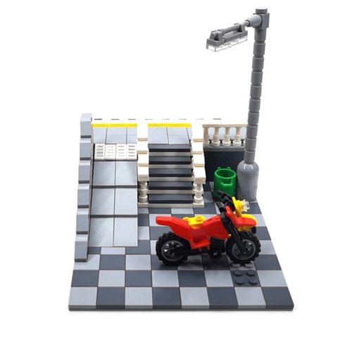 General Jim's Toy Train Building Blocks Toy Bricks Sets Compatible with Lego City Trains or Tracks and Other Leading Brands (Metro Train Platform)