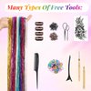 BEAHOT 16 Colors Hair Tinsel Kit With Fake Tattoos,48 Inches 3200 Strands Tinsel Hair Extensions,Fairy Hair Tinsel Heat Resistant,Highlights Sparkling Hair Glitter for Christmas Halloween Cosplay