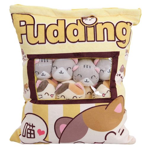REFAHB Cute Plush Pillow Throw Pillow Removable Stuffed Animal Toys Creative Gifts for Girls (Kitten)