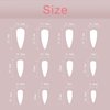Vopintpy Pink 3D Heart Press on Nails Extra Long Glitter Ballerina Fake Nails Stilettos Acrylic Glue on Nails with Design Reusable Full Cover Stick on Nails for Women DIY Charm Manicure