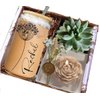 Unique Gift Box for Sister, Eco friendly Sustainable Spa Gift Box, Gift Baskets for Women, Relaxation Spa Kit Handmade Spa Gift Basket for Birthday Gifts, Handmade in USA, Clear Tumbler