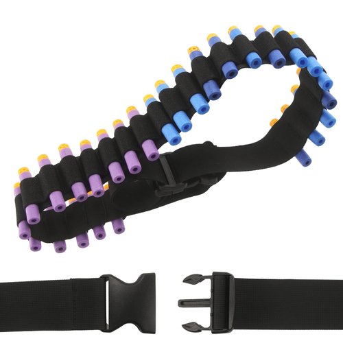 EKIND Adjustable Nylon Strap Quick Release Buckle Perfect Dart Shoulder Band 27 Dart Pockets Compatible for Nerf N-Strike Elite Mega Series