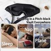Eye Mask for Lash Extensions, Sleep Mask for Side Sleeper, Eyelash Sleeping Mask for Extensions,100% Block Out Light Sleeping Eye Mask for Women Men ,3D Sleeping Mask Adjustable Strap Ear Plugs