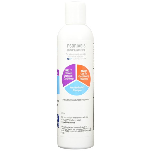 MG217 Therapeutic Salicylic Acid Shampoo and Conditioner, 8 Fl Oz (Pack of 2)