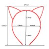 ZIFENG Ziricher Plastic Cat Ears Headband Luminous Hair Band Glow in the Dark Headbands For Girls Christmas Thanksgiving Day Halloween Party Supplies (6 Colors per Pack)